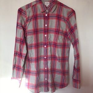 J.Crew plaid boy shirt